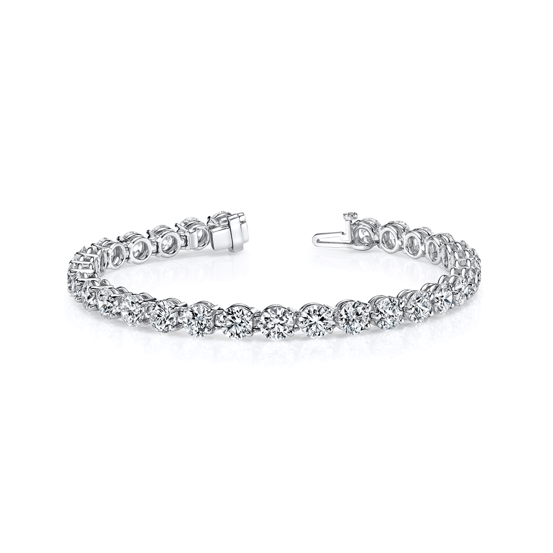 Hamilton Signature Collection Platinum and 16.44 Total Weight Natural Diamond Line Bracelet