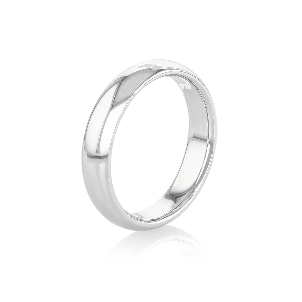 Hamilton Collection 14k White Recycle Gold 5mm Comfort Fit Wedding Band