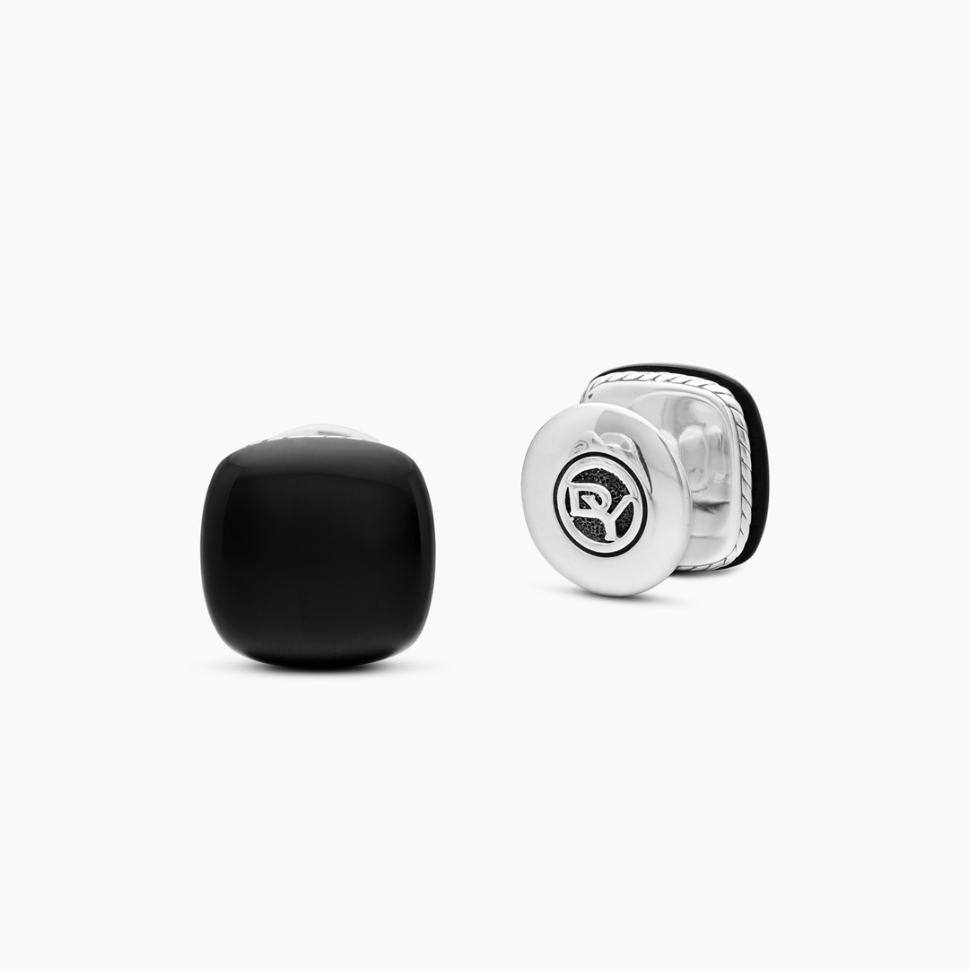 David Yurman Streamline® Cushion Tuxedo Studs