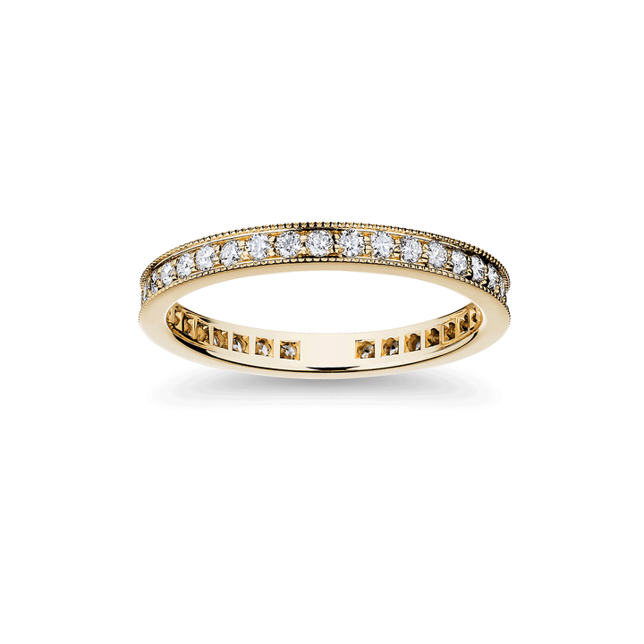 18k Yellow Gold and Diamond .56 Total Weight Eternity Band