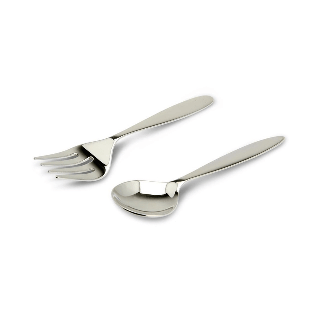 Sterling Silver Baby Spoon and Fork Set