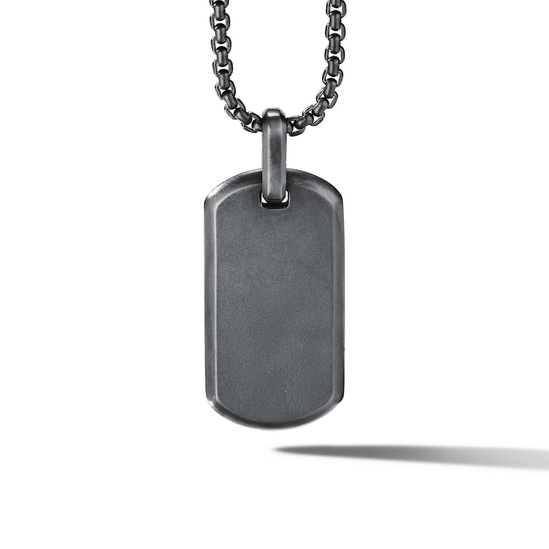 David Yurman Chevron Tag Black Titanium, 35mm
