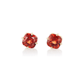 Hamilton Caroline Collection 18k Yellow Gold and Malaya Garnet Stud Earrings