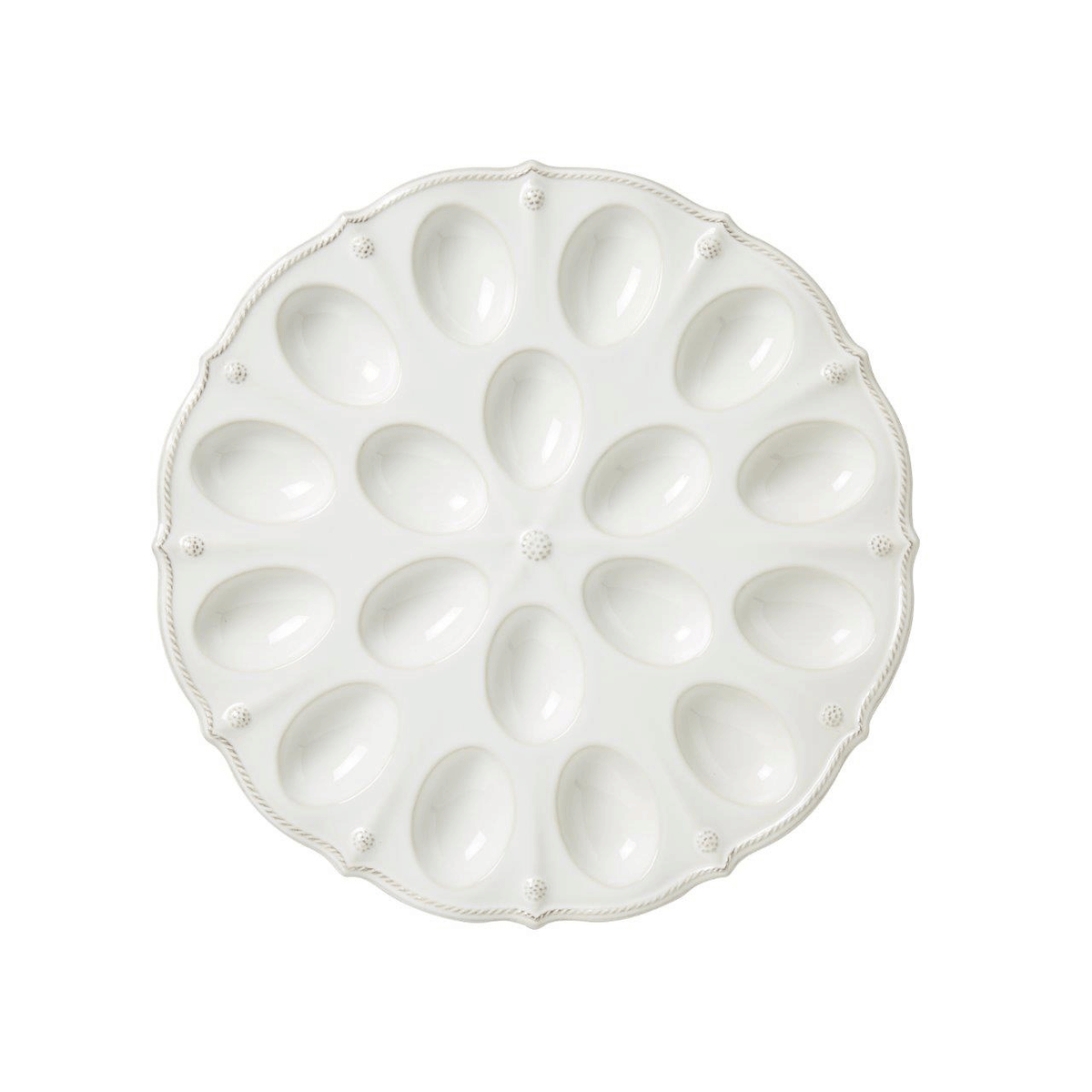 Berry &amp; Thread Deviled Egg Platter, 13 Inch