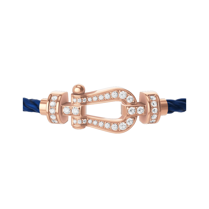 FRED Force 10 Navy Cord with 18k Rose Diamond MD Buckle, Exclusively at Hamilton Jewelers