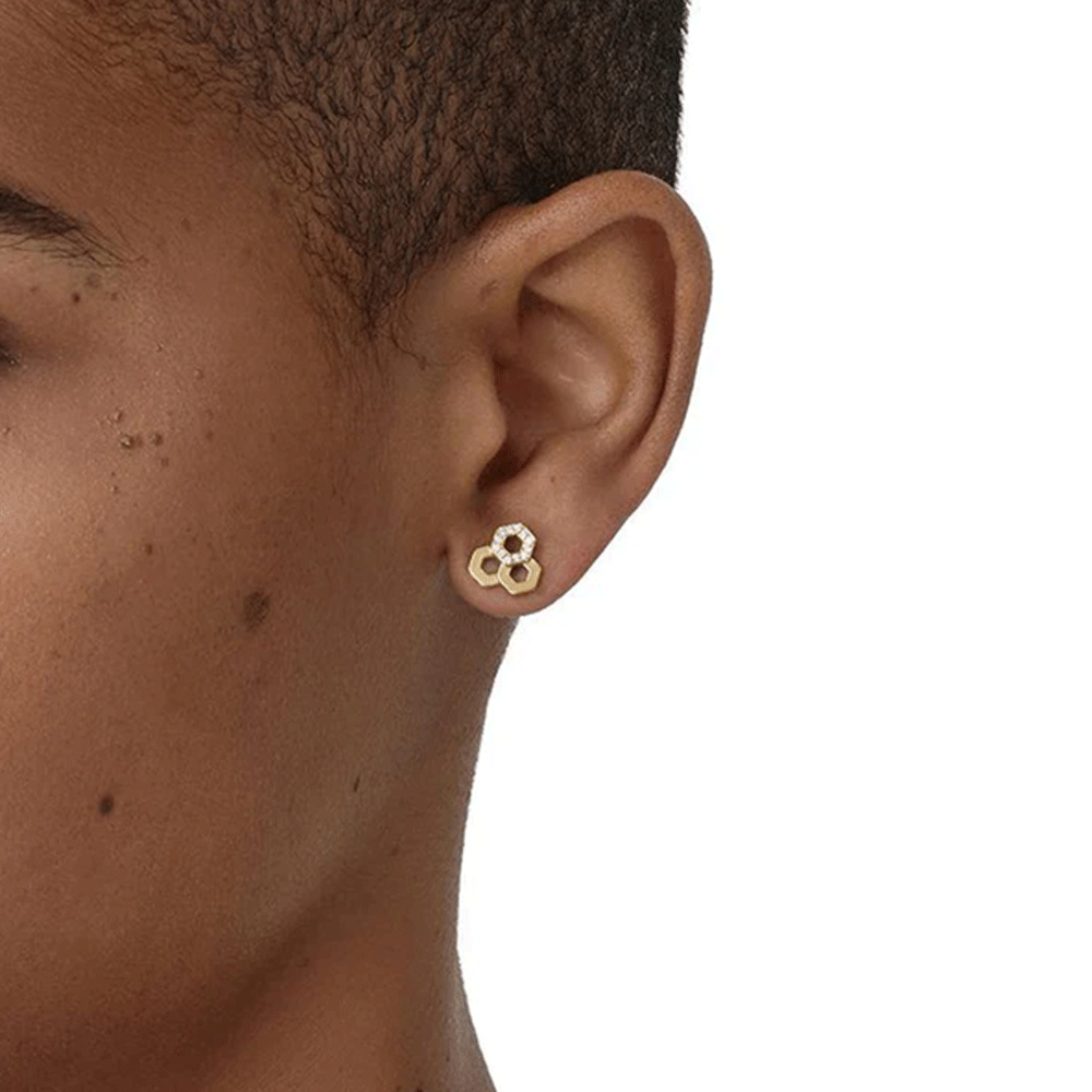 Temple St Clair 18K Bee Stud Earrings