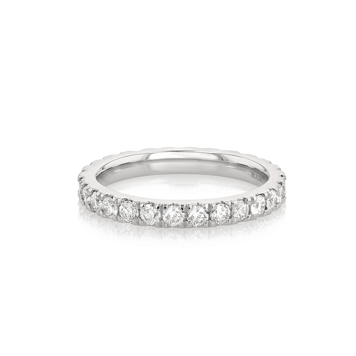 Hamilton Lisette Collection 18k White Gold and 1.10 Total Weight Diamond Eternity Band