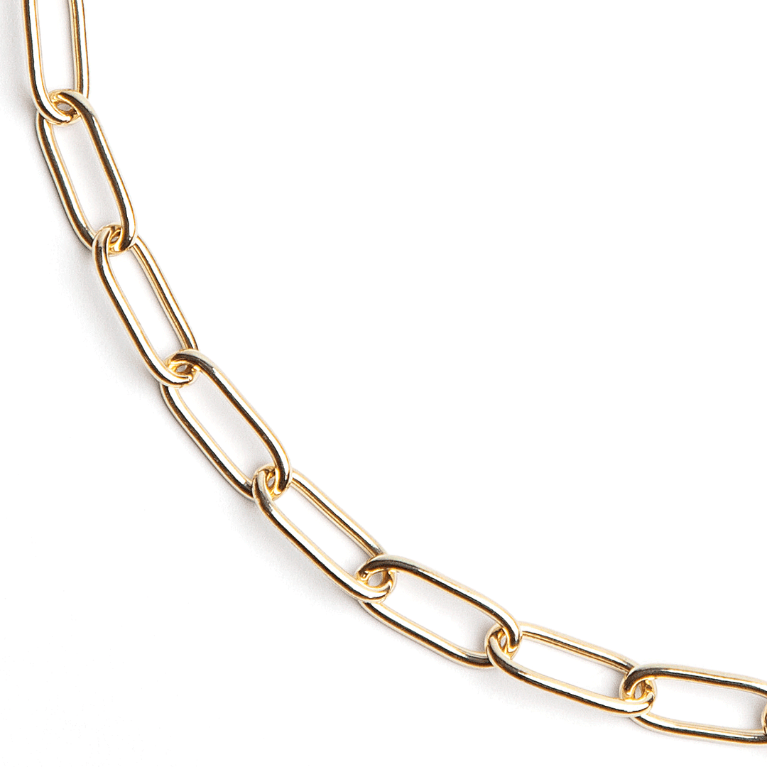 Hamilton Collections 14k Yellow Recycled Gold Large 5.9mm Long Link Chain 16 Inch Necklace
