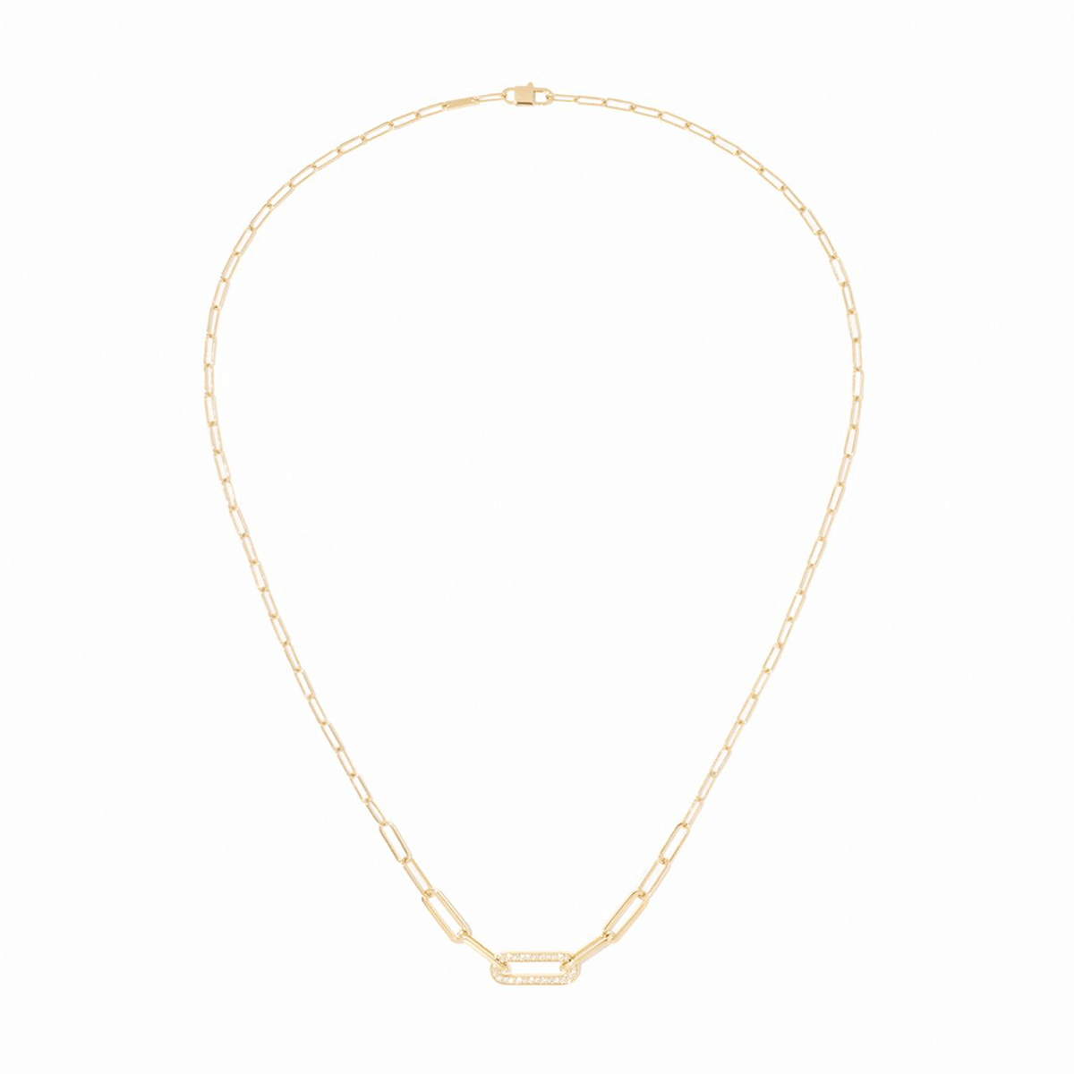 Dinh Van Maillon 18k Yellow Gold and Diamond Necklace