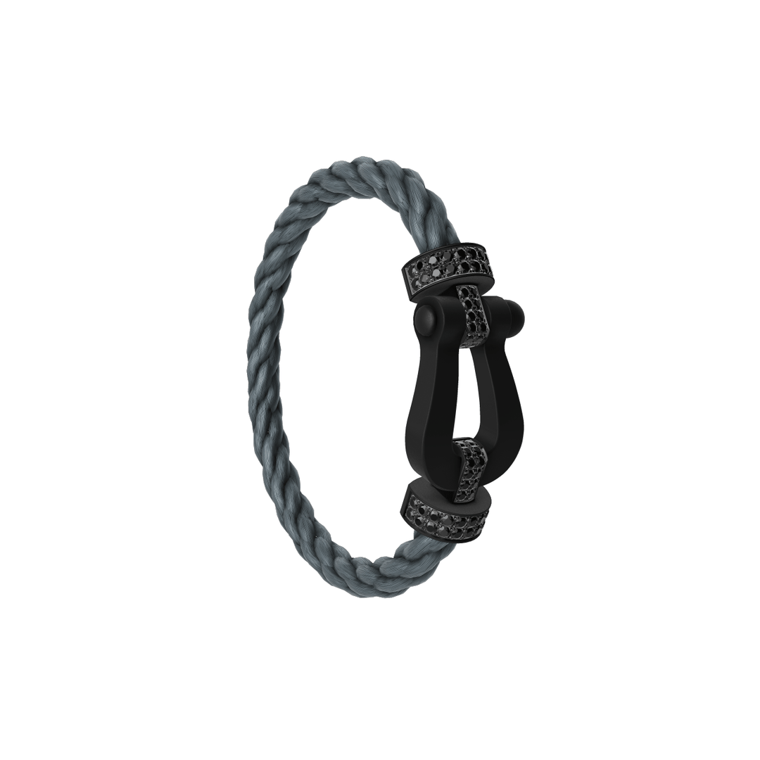 Fred FORCE 10 Storm Grey Cable Titanium Black Diamonds EXLG Buckle, Exclusively at Hamilton Jewelers