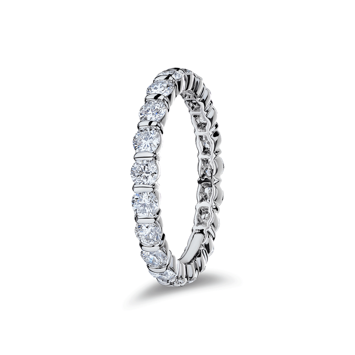 Platinum and 1.87 Total Weight Diamond Eternity Band