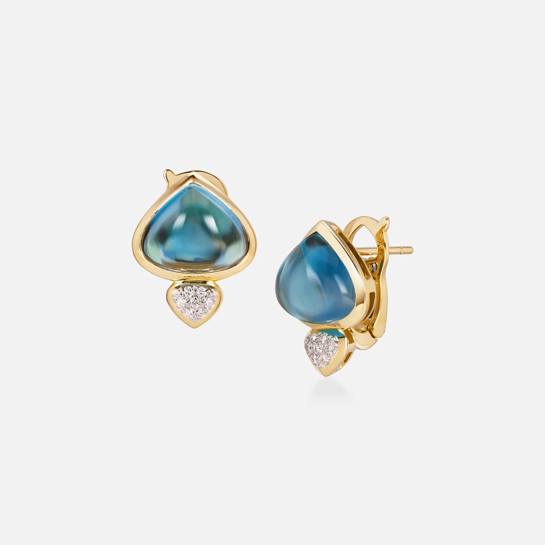 Marina B Trisolina Blue Topaz Earring