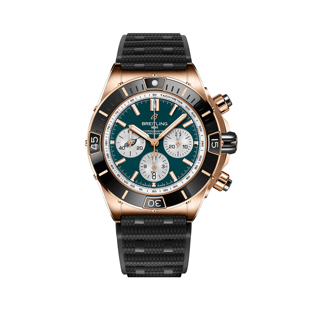 Breitling Super Chronomat B01 44 Eagles NFL Edition #RB01366A1L3S1