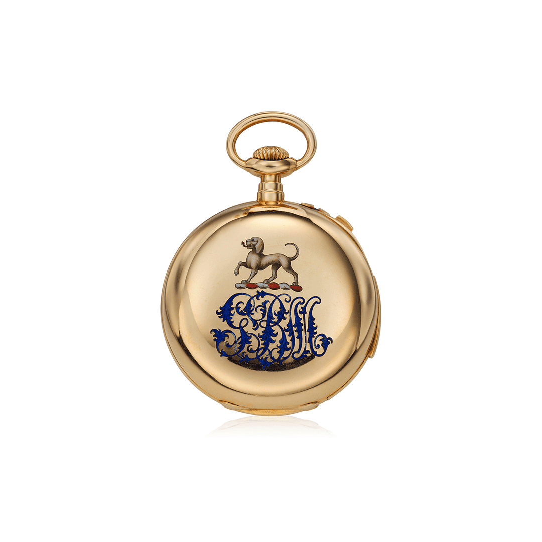 PATEK PHILIPPE FIVE MINUTE REPEATING SPLIT SECONDS CHRONOGRAPH POCKET WATCH