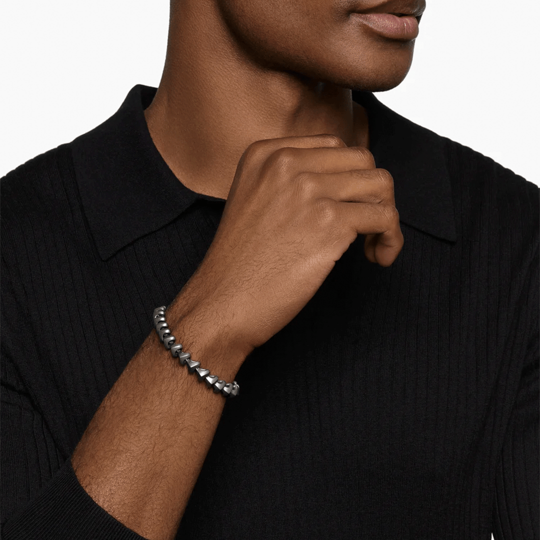 David Yurman Armory Link Bracelet Anthracite Titanium, 9.5mm