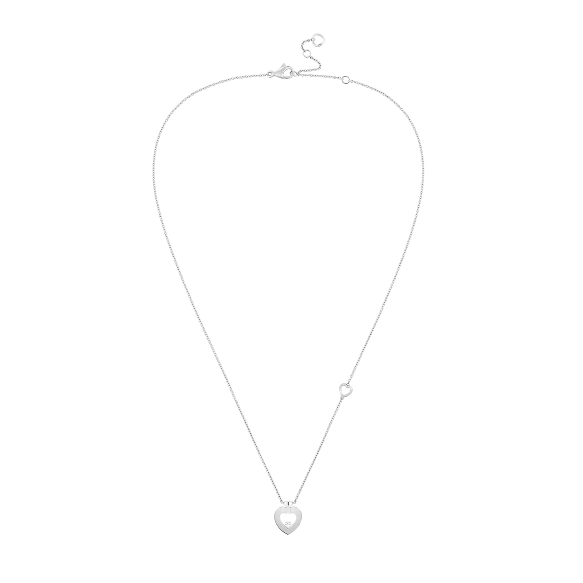 Fred Pretty Woman 18k White Gold and Diamond XS Heart Pendant, Exclusively at Hamilton Jewelers