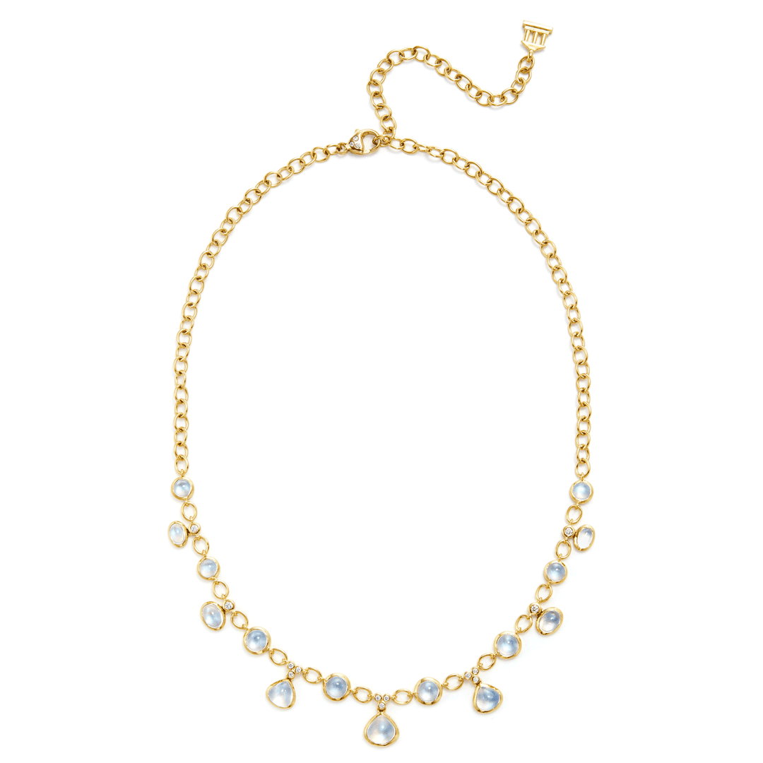 Temple St. Clair 18k Yellow Gold Blue Moon Theo Necklace