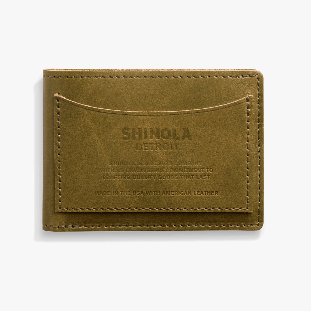 Shinola Pocket Bifold Olive 3202241743