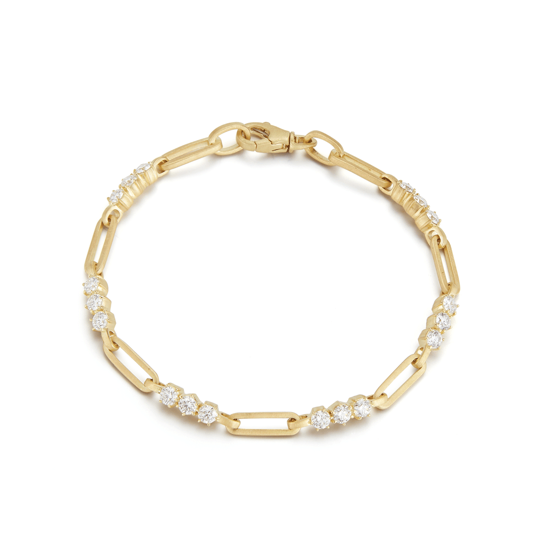 Jade Trau Pia 18k Yellow Gold Diamond Bracelet