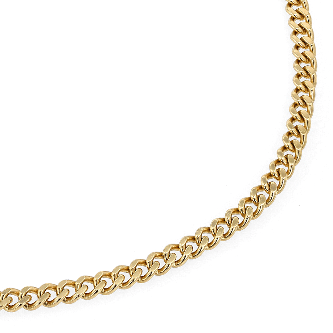 Hamilton Men's Collection Solid 3.25mm Curb Link 22 Inch Chain