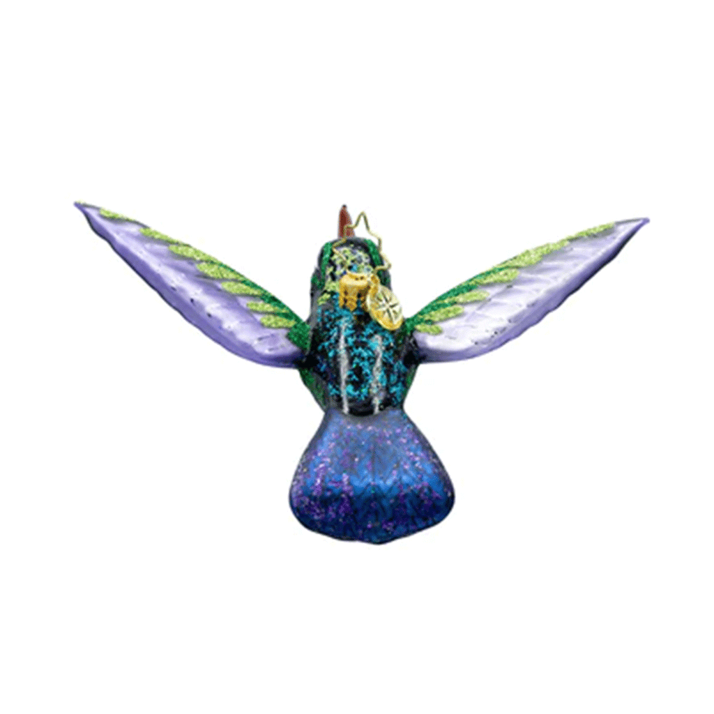Christopher Rado Happy Holiday Hummingbird Ornament