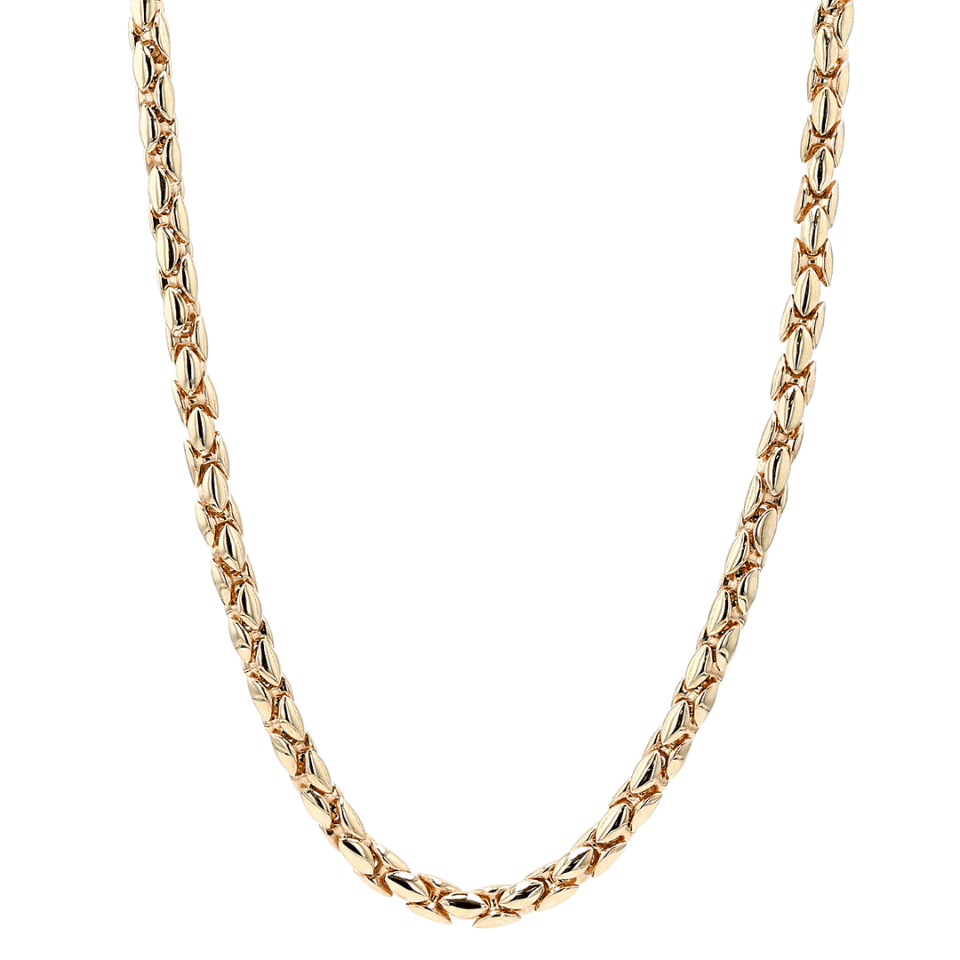 Hamilton Men's Collection 14k Yellow Gold 22 Inch 4.7mm Round Box Chain Necklace