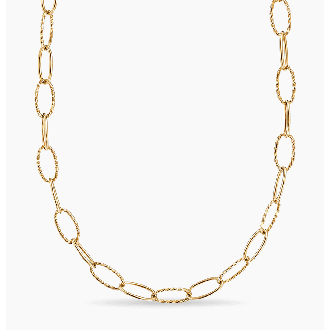 David Yurman Elongated Oval Link Necklace 32"