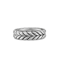 David Yurman Chevron Band Ring Sterling Silver, 6.2mm