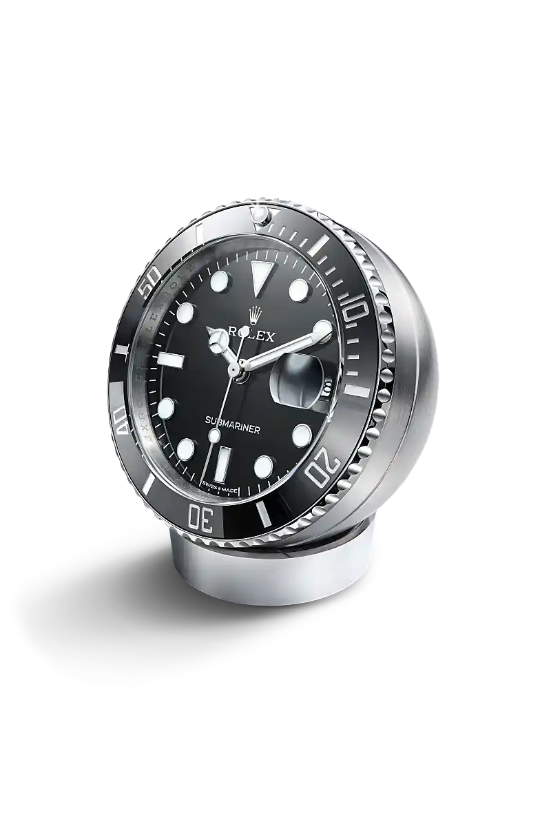 Rolex Submariner Date desk clock in Black lacquer