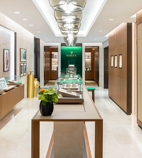 The Rolex showroom at Hamilton Jewelers